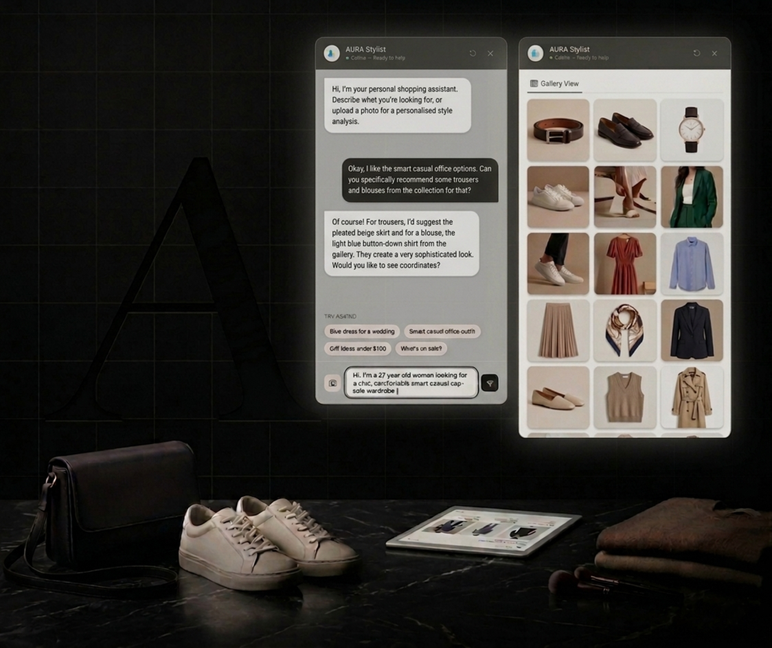 AURA chat interface